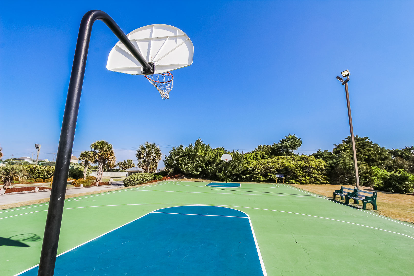 A rejuvenating basketball court at VRI's A Place at the Beach III in North Carolina